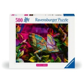 Puzzle animale colorate cameleon 500 piese